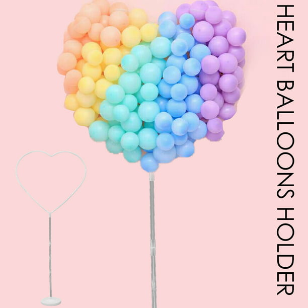 Just Married Hearts Wedding Helium Balloon Cluster DIY Kit Choice of Colours